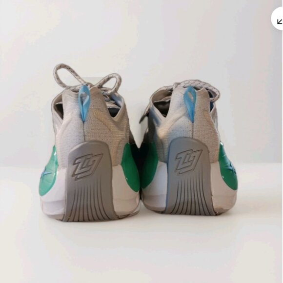 Reebok Zig Kinetica 2 mens sneakers shoes Pure Grey Future Teal Lace Up size 13 - Picture 7 of 10